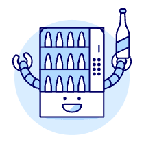 Vending Machine Robot Illustration from UX Duotone Set