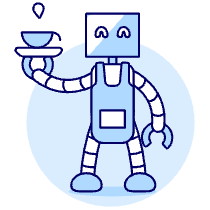 Waiter Robot 2 Illustration from UX Duotone Set