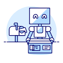 Logistic Robot Illustration from UX Duotone Set
