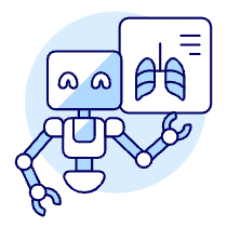 Diagnosis Robot Illustration from UX Duotone Set