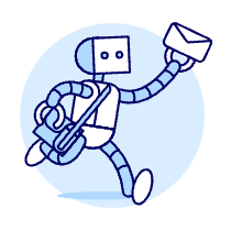 Messenger Robot Illustration from UX Duotone Set
