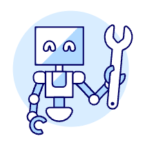 Technician Robot 2 Illustration from UX Duotone Set