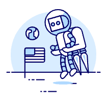 Astronaut Robot 1 Illustration from UX Duotone Set