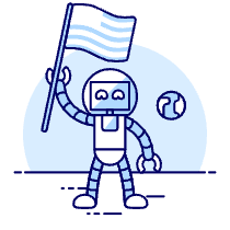 Astronaut Robot 2 Illustration from UX Duotone Set