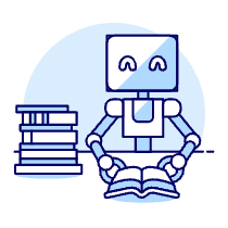 Robot Experiment 2 Illustration from UX Duotone Set