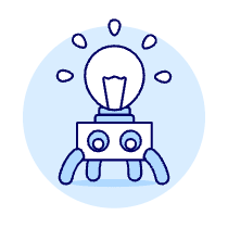 Robot Idea Illustration from UX Duotone Set