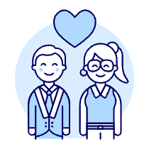 Couple In Love 1 Illustration from UX Duotone Set