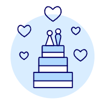 Wedding Cake Illustration from UX Duotone Set
