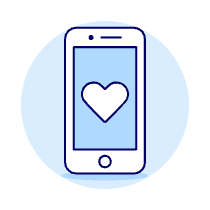 Dating Application 2 Illustration from UX Duotone Set