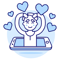 Online Dating 1 2 Illustration from UX Duotone Set