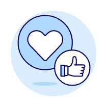 Social Network Love 4 Illustration from UX Duotone Set