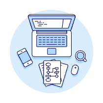 Laptop Workspace 5 Illustration from UX Duotone Set
