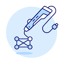 3 D Pen Illustration from UX Duotone Set
