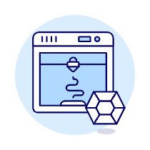 3 D Printing 2 Illustration from UX Duotone Set