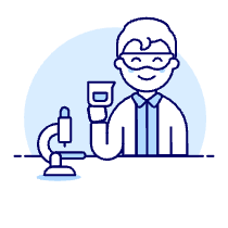 Scientist 1 4 Illustration from UX Duotone Set