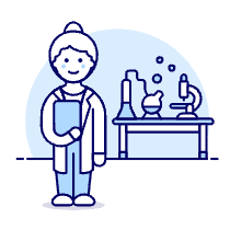 Scientist 2 4 Illustration from UX Duotone Set