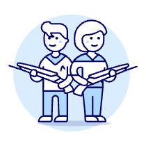 Spacecraft Troop 1 Illustration from UX Duotone Set