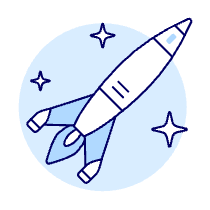 Rocket 6 Illustration from UX Duotone Set