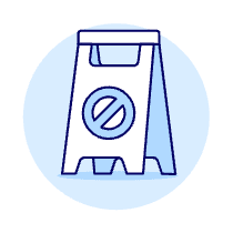 Wet Floor Sign Illustration from UX Duotone Set