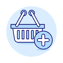 Shopping Basket Add 2 Illustration from UX Duotone Set