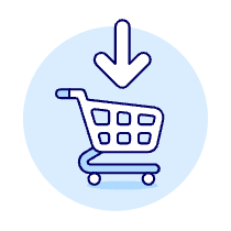 Shopping Cart Add 1 Illustration from UX Duotone Set