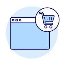 Shopping Cart Browser 1 Illustration from UX Duotone Set