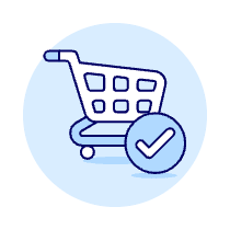 Shopping Cart Check Illustration from UX Duotone Set