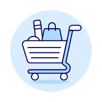 Shopping Cart Full Illustration from UX Duotone Set