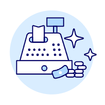 Cash Register Illustration from UX Duotone Set
