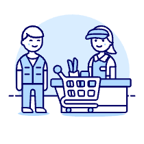 Cashier Checkout 1 Illustration from UX Duotone Set