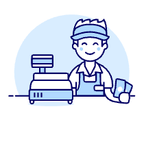 Cashier Clerk 2 1 Illustration from UX Duotone Set