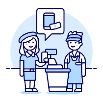 Cashier Phone Payment 5 Illustration from UX Duotone Set