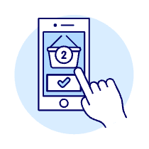 Shopping Phone App 1 Illustration from UX Duotone Set