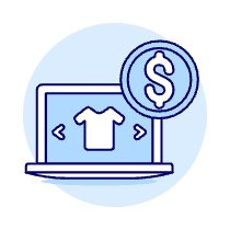 Customize Shirt Laptop Illustration from UX Duotone Set