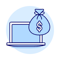 Online Income Laptop Illustration from UX Duotone Set