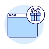 Gift Box Browser 1 Illustration from UX Duotone Set