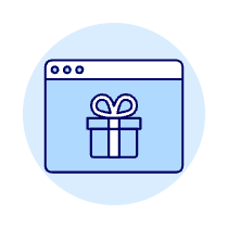 Gift Box Browser 2 Illustration from UX Duotone Set