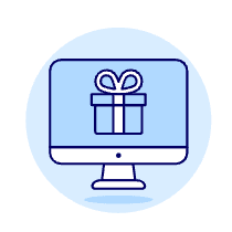 Gift Box Imac 2 Illustration from UX Duotone Set