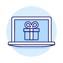 Gift Box Laptop 2 Illustration from UX Duotone Set