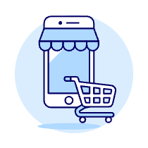 Phone App Shop 4 Illustration from UX Duotone Set