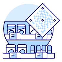 Qr Grocery Shopping Illustration from UX Duotone Set