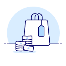 Shopping Bag Cash Illustration from UX Duotone Set