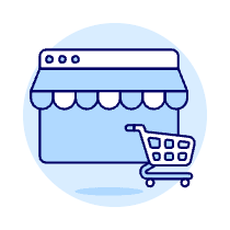 Online Store Browser Illustration from UX Duotone Set