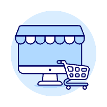 Online Store Imac Illustration from UX Duotone Set
