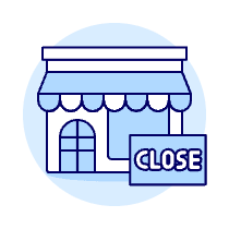 Store Close Illustration from UX Duotone Set