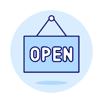 Store Open Sign Illustration from UX Duotone Set
