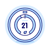 Smart Thermostat 1 Illustration from UX Duotone Set