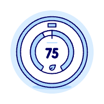 Smart Thermostat 2 Illustration from UX Duotone Set