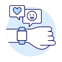 Smart Watch Message 1 Illustration from UX Duotone Set