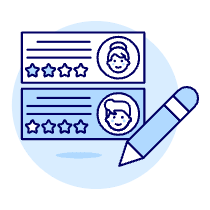 Comment Rating Illustration from UX Duotone Set